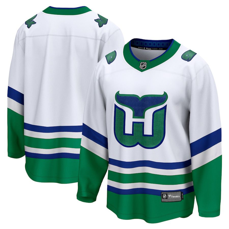 Men Carolina Hurricanes Fanatics Branded White Whalers Premier Breakaway NHL Jersey->customized nhl jersey->Custom Jersey